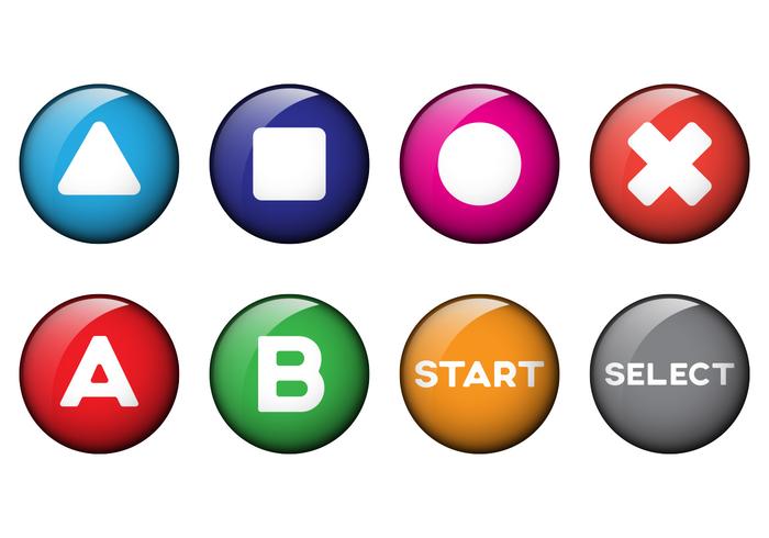 Free Arcade Button Vectors