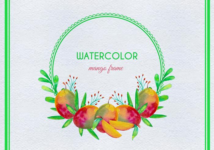 Free Vector Watercolor Mango Illustration Free Vector Watercolor Mango Illustration
