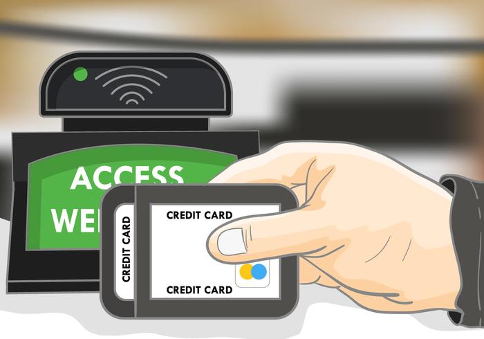 Payment With Rfid Illustration vector