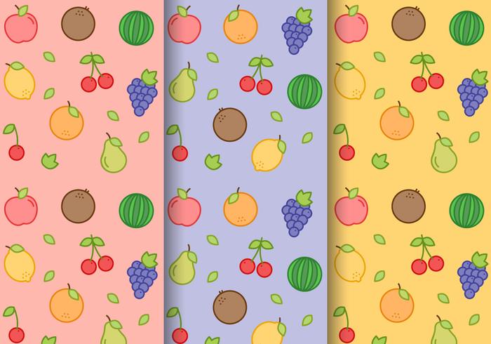 Free Fruit Pattern Vector