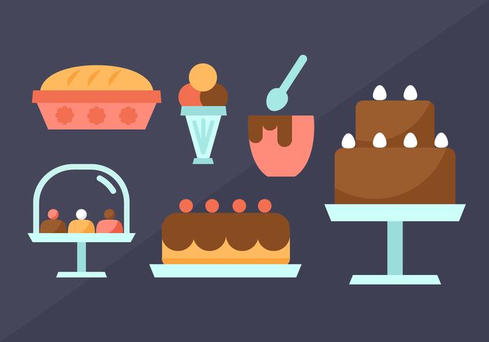 Free Pastry Elements Vector