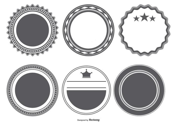 Vector Badge Shapes Collection Vector Badge Shapes Collection