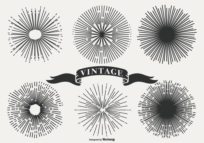 Vintage Sunburst Shapes Vintage Sunburst Shapes