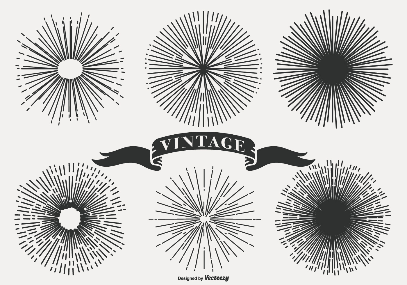 Download Formas sunburst vintage - Download Vetores e Gráficos Gratuitos