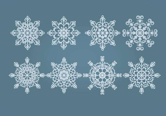 Vector Snowflakes Set Vector Snowflakes Set