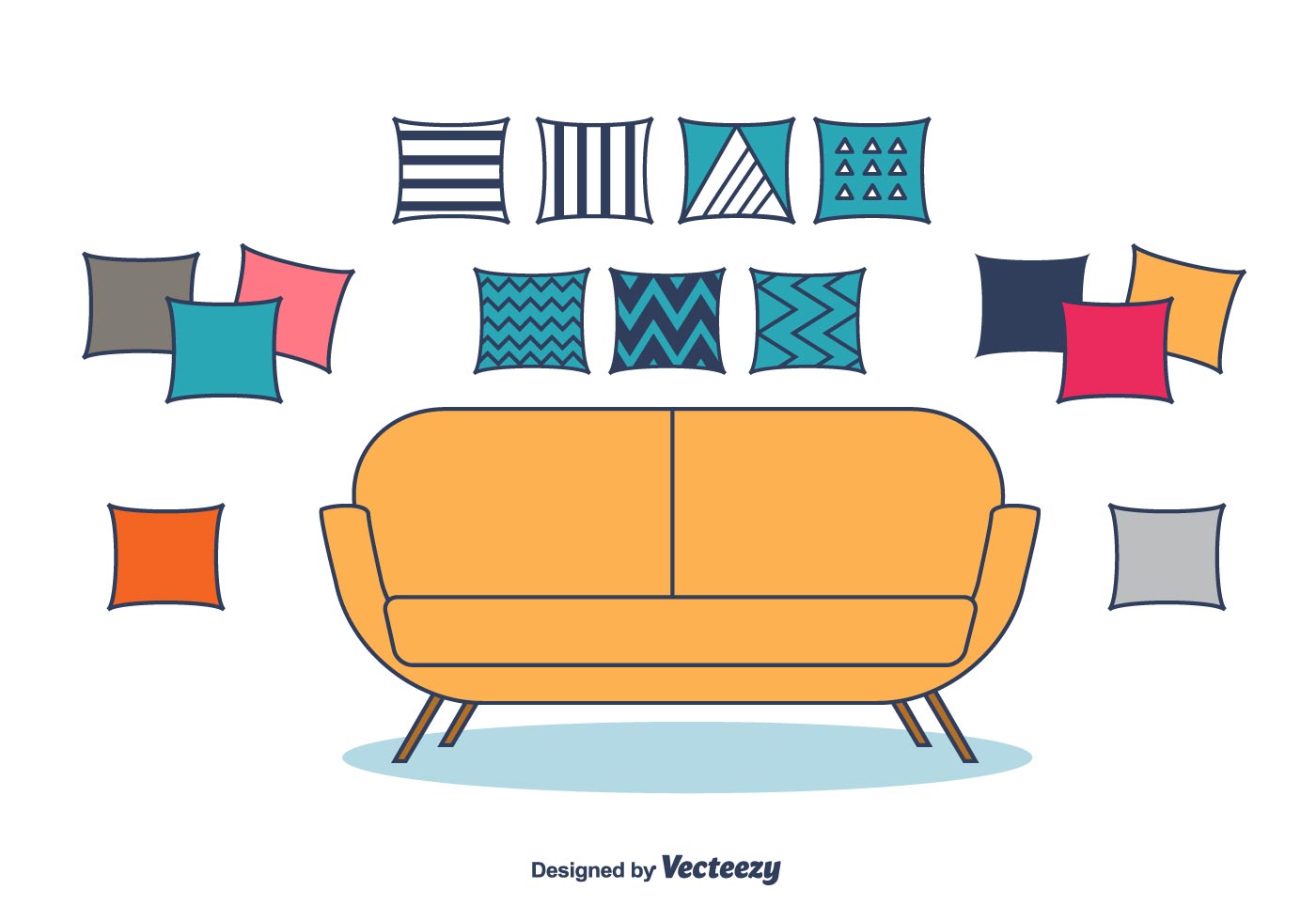 Pillow Free Vector Art (810 Free Downloads)