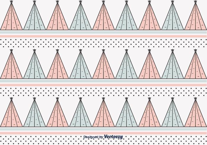 Christmas Trees Pattern Vector Christmas Trees Pattern Vector