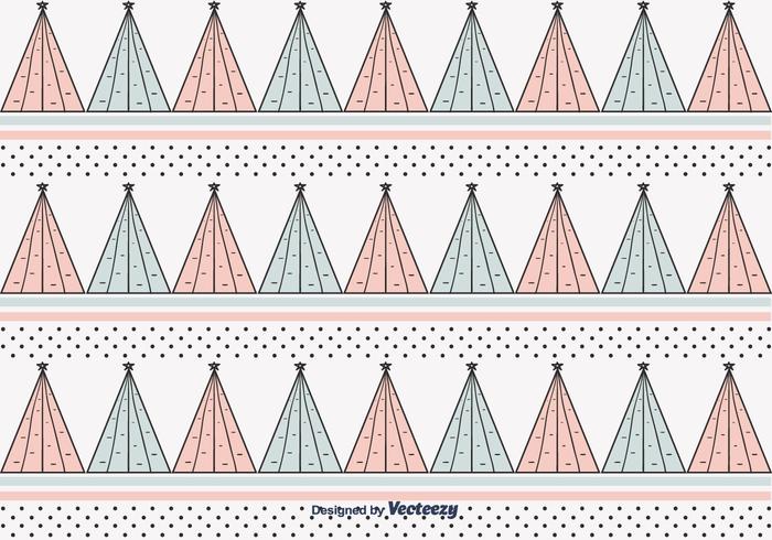 Christmas Trees Pattern Vector