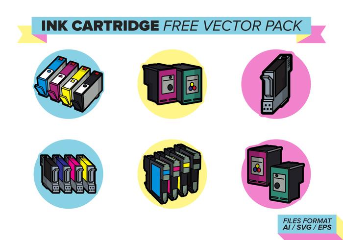 Ink Cartridge Free Vector Pack Ink Cartridge Free Vector Pack