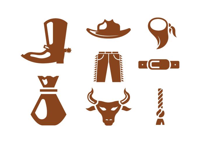 Rodeo Vector Iconos