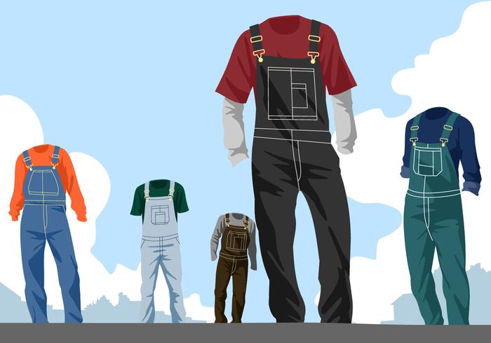 Overalls Free Vector