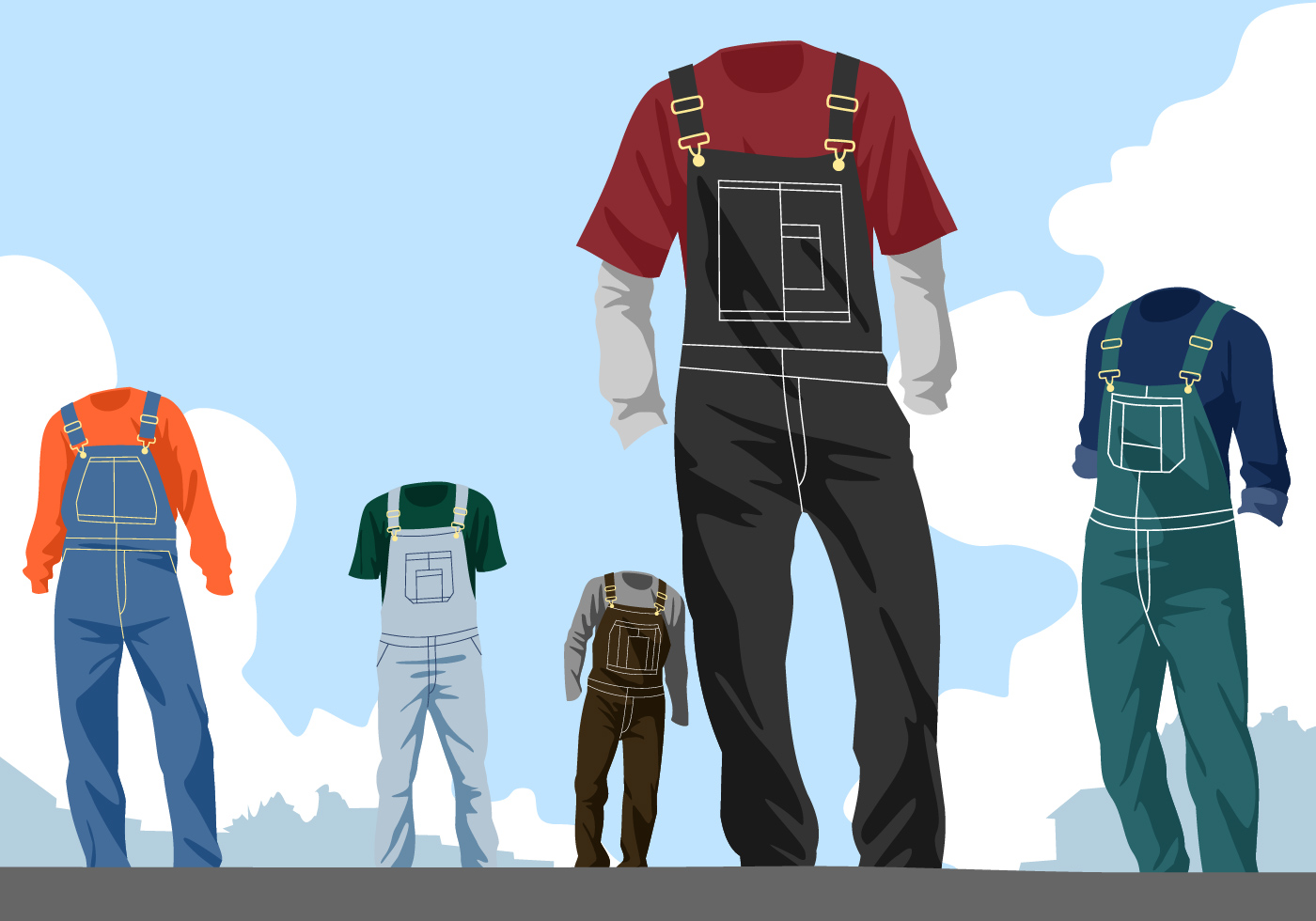 Download Overalls Free Vector for free.