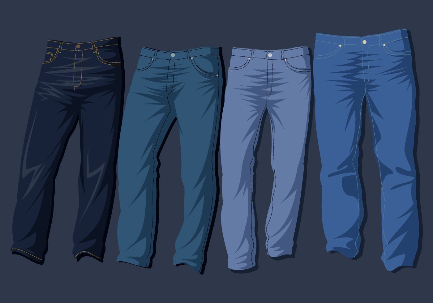 Blue Jeans Free Vector 129829 Vector Art at Vecteezy