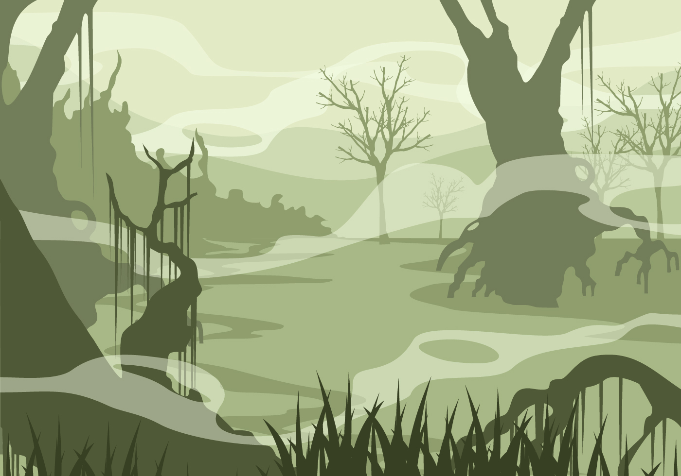 Swamp Vector Art, Icons, and Graphics for Free Download