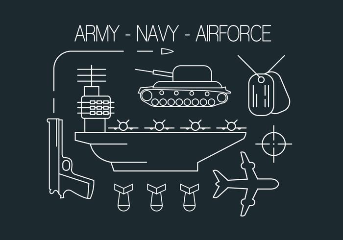 Free Military Icons vector