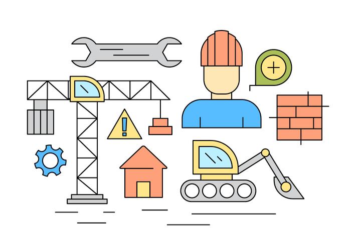 Iconos De Construcción Gratuita vector