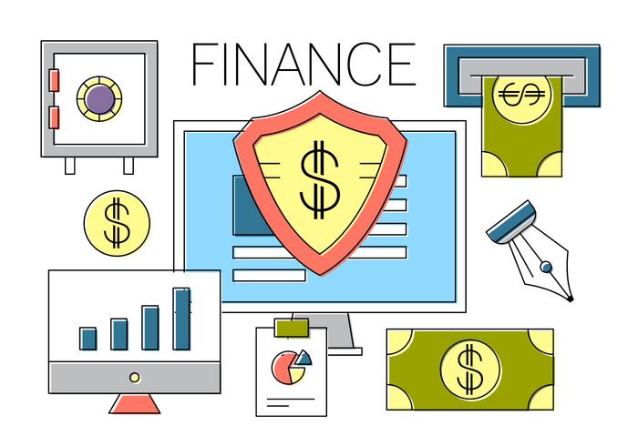 Iconos De Finanzas Gratuitas vector