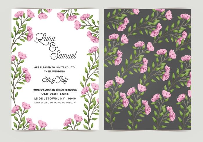 Vector Wedding Invitation