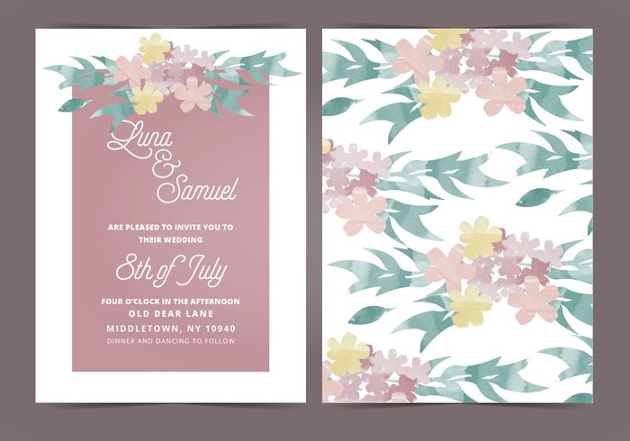 Vector Wedding Invitation Vector Wedding Invitation