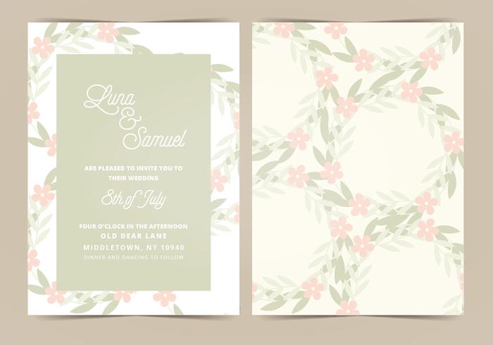 Vector Wedding Invitation Vector Wedding Invitation