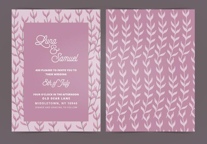 Vector Wedding Invitation
