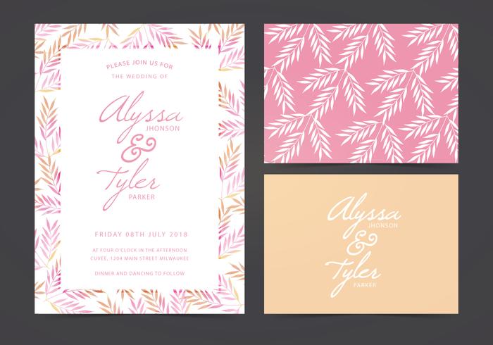 Vector Wedding Invite Vector Wedding Invite
