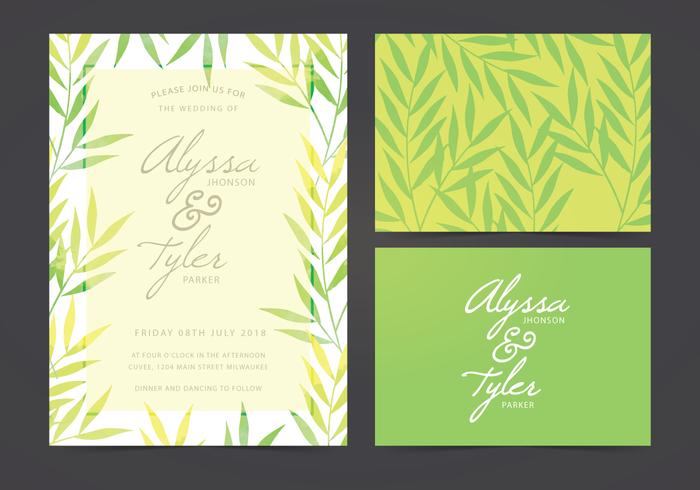 Vector Wedding Invite