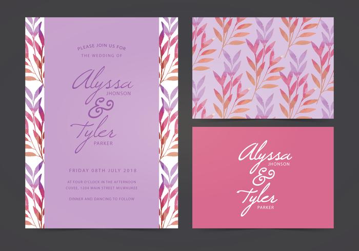 Vector Wedding Invite Vector Wedding Invite