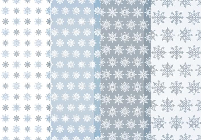 Vector Snowflakes Patterns