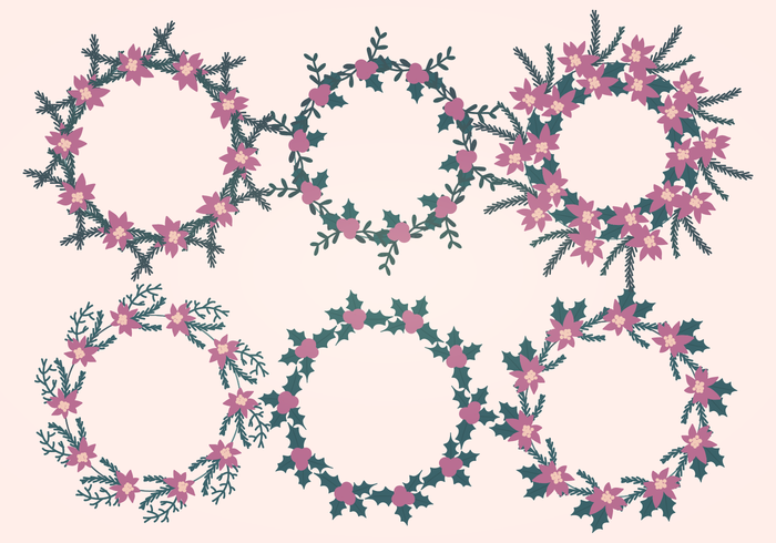 Vector Christmas Wreaths