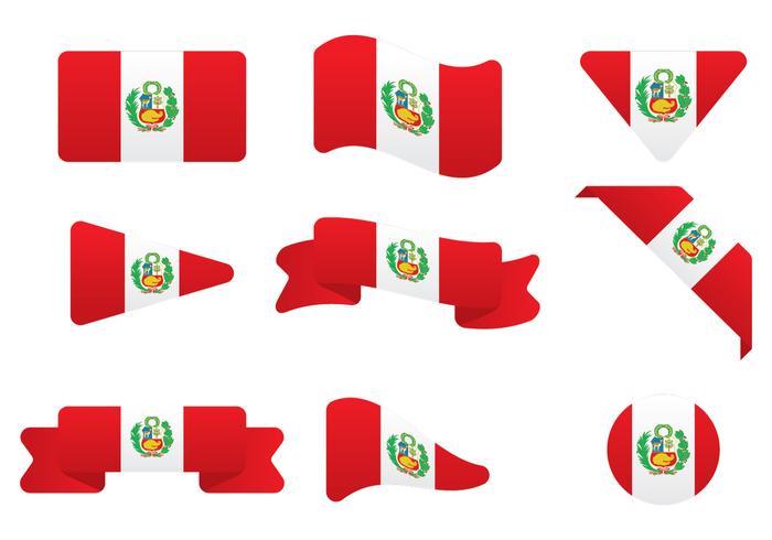 Peru Flag vector