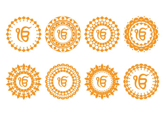 Ornamento del gurú vector