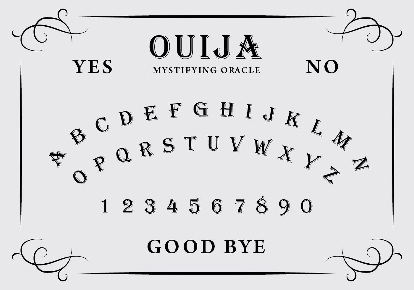 Tablero ouija Imágenes Vectoriales, Gráfico Vectorial de Tablero ouija