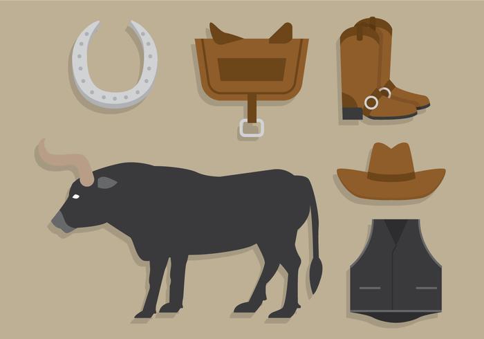 Vector de Bull rider