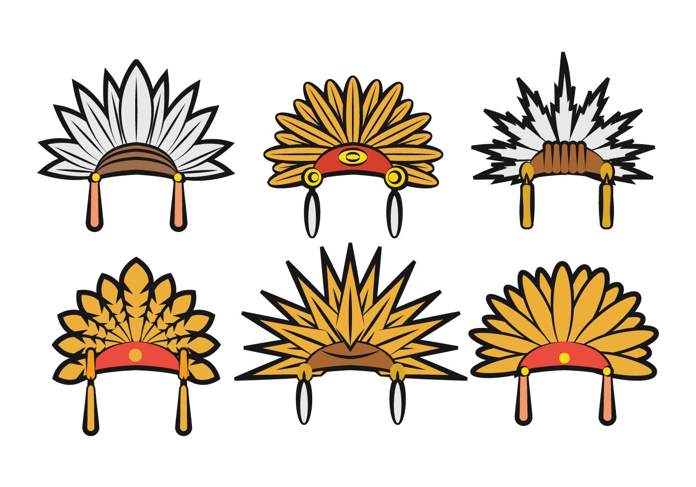 Download Indian headdress vector - Download Free Vectors, Clipart ...