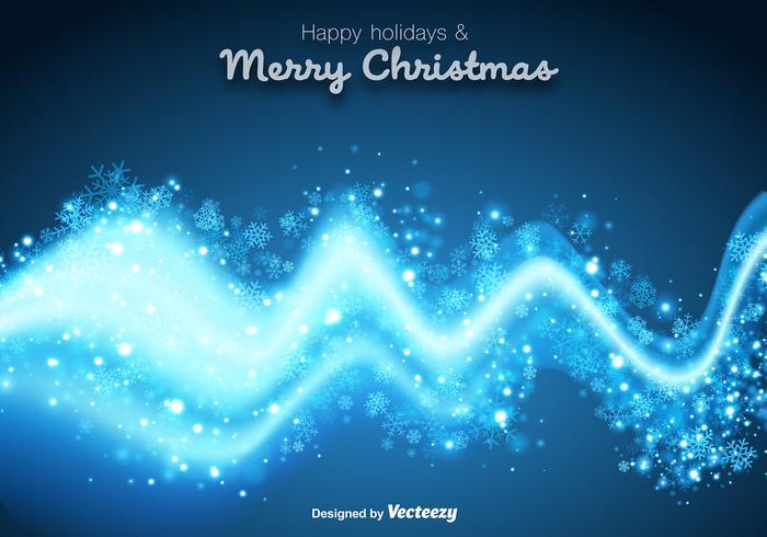 Abstract Blue Spectrum For Winter Decoration vector