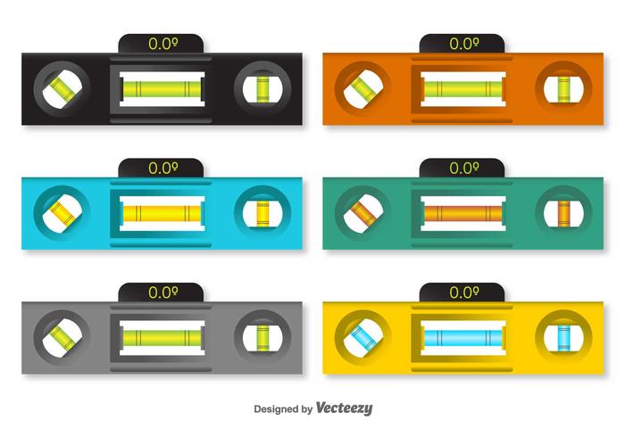 Nivel de vectores iconos 3D