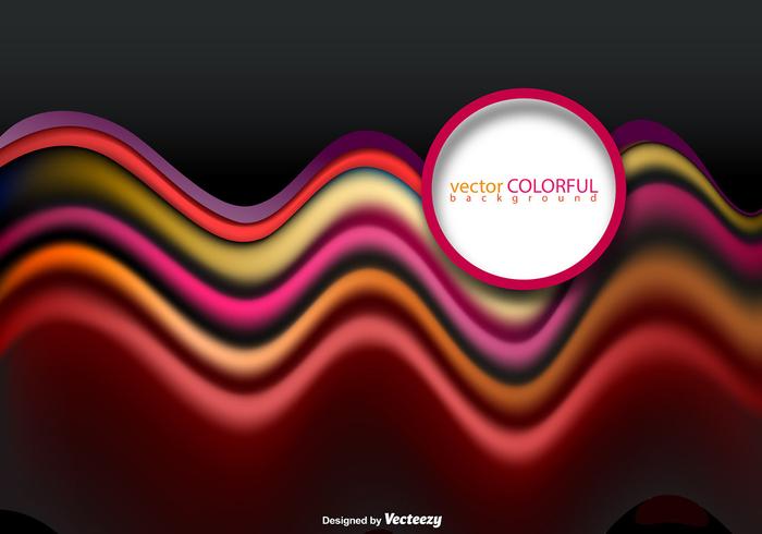Vector Pink Red And Orange Abstract Wave Template