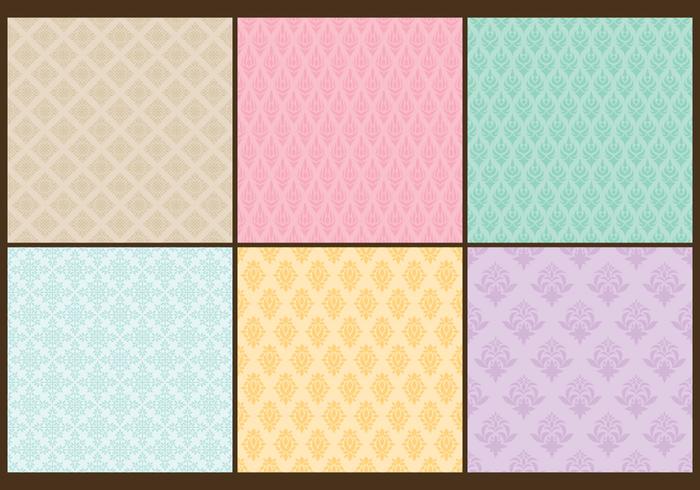 Baroque Toile Patterns vector