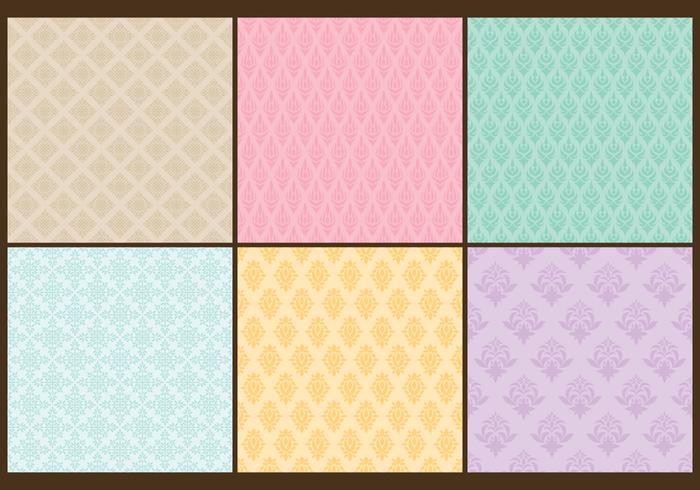 Baroque Toile Patterns vector