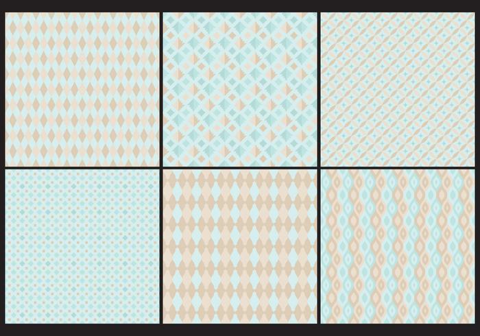 Pastel Toile Patterns vector
