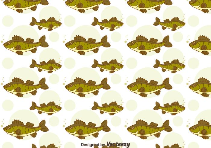 Green Walleye Seamless Pattern Green Walleye Seamless Pattern