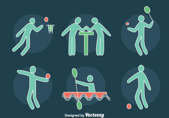 Hand Drawn Sports Icons Vector Hand Drawn Sports Icons Vector