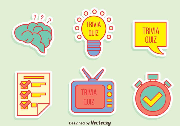 Trivia Quiz elemento vector