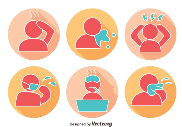 Pain And Affliction Icons Vector