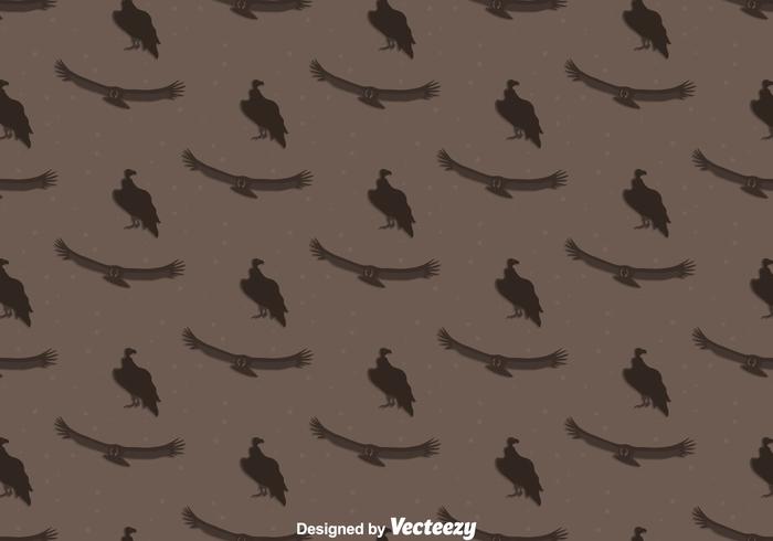 Condor Bird Seamless Pattern Background vector