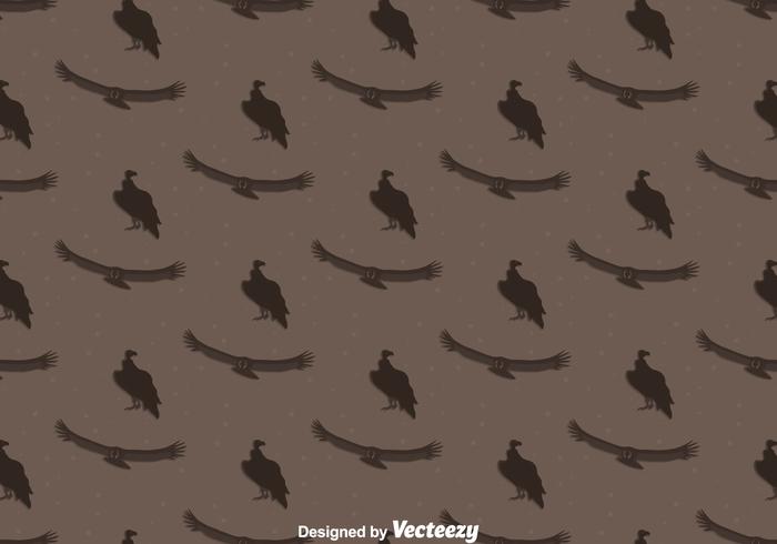 Condor Bird Seamless Pattern Background vector