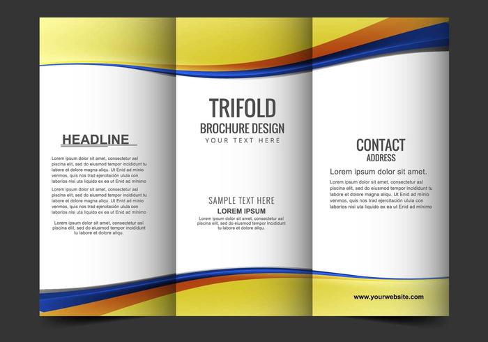 Free Vector Tri Fold Brochure