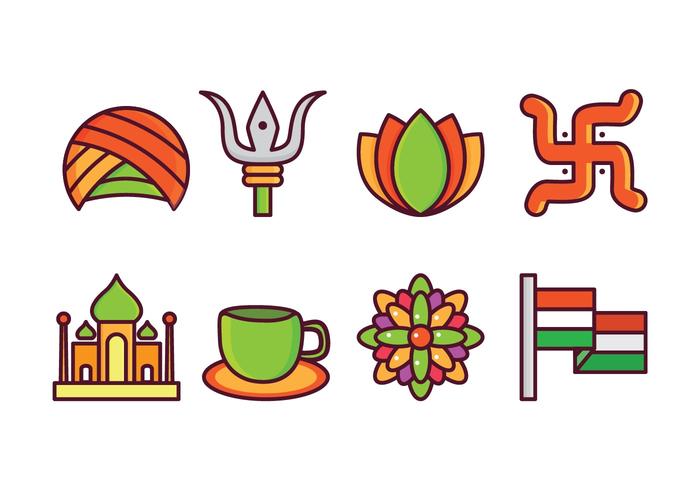 Free India Icon Set vector