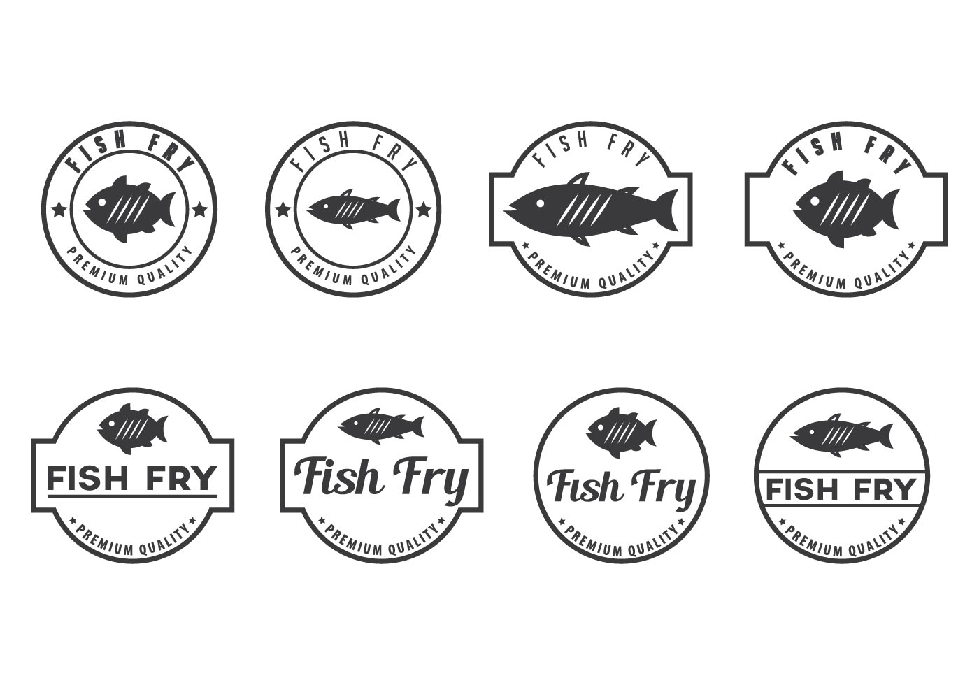 Download Free Fish Fry Badge Vectors - Download Free Vectors ...